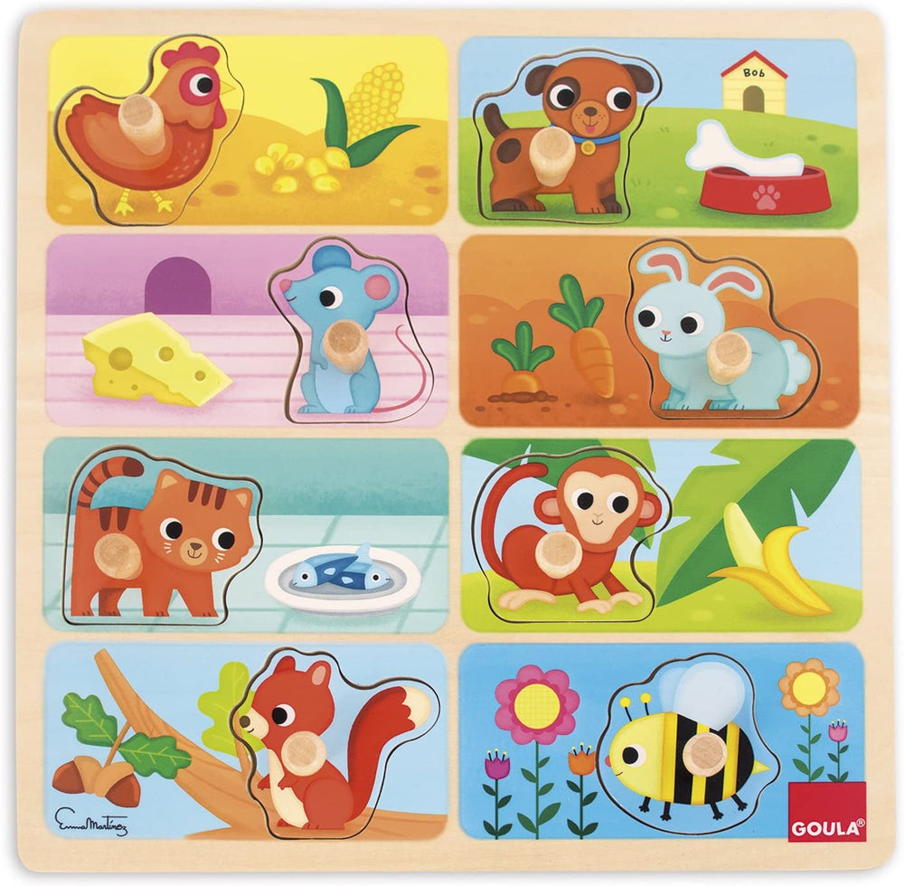 Puzzle Mon repas préféré - GOULA - Eveil Montessori Maroc