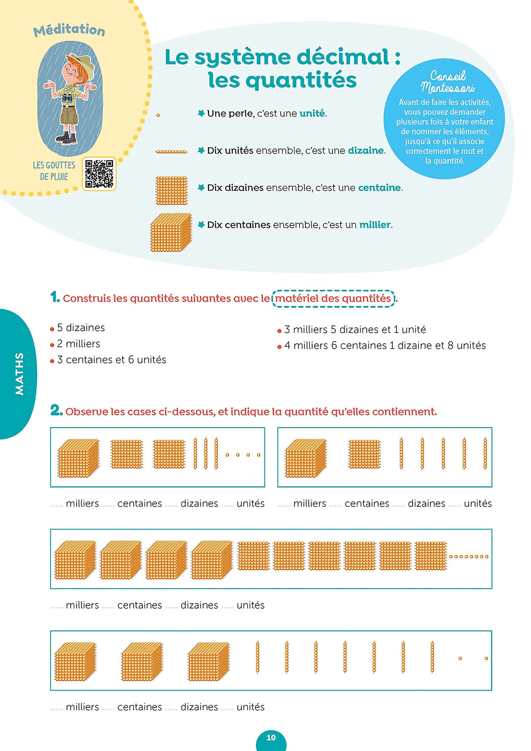 J'apprends facilement avec Montessori - CE1 - CE2 * Cahier - Eveil Montessori Maroc
