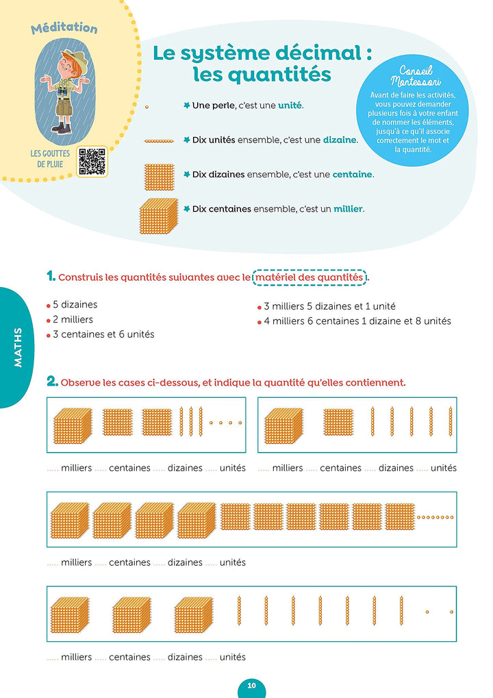 J'apprends facilement avec Montessori - CE1 - CE2 * Cahier - Eveil Montessori Maroc