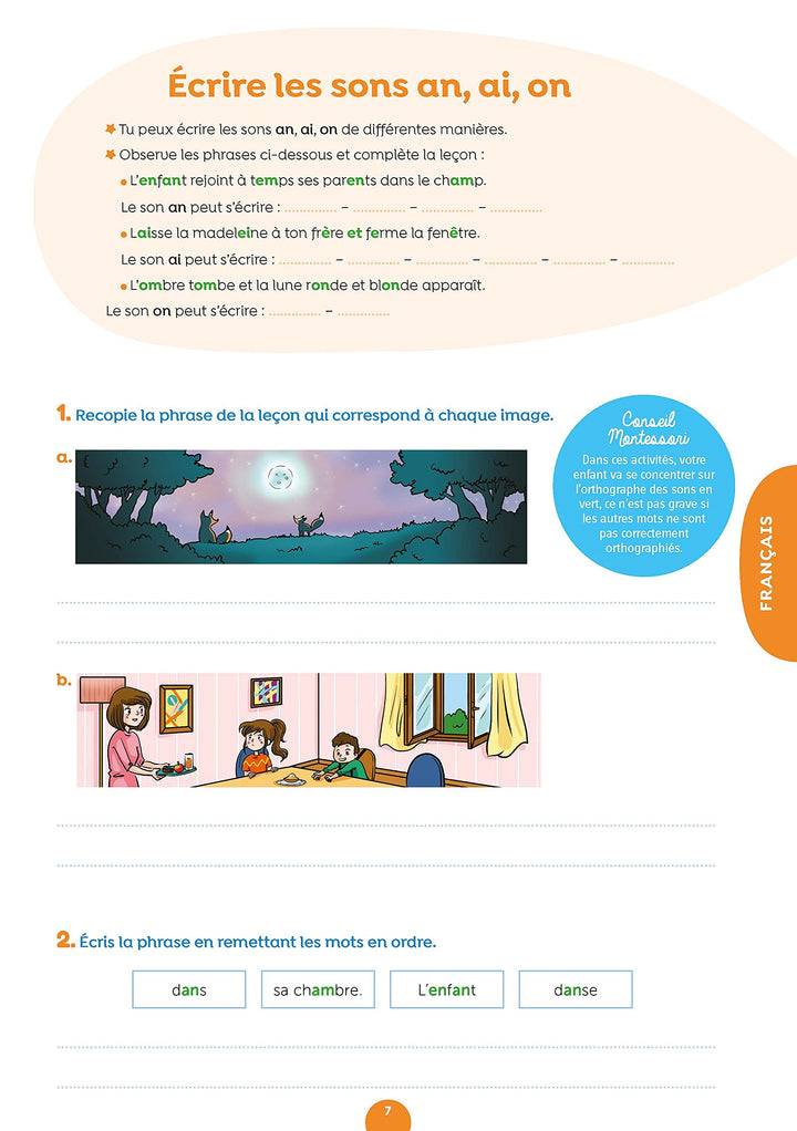 J'apprends facilement avec Montessori - CE1 - CE2 * Cahier - Eveil Montessori Maroc