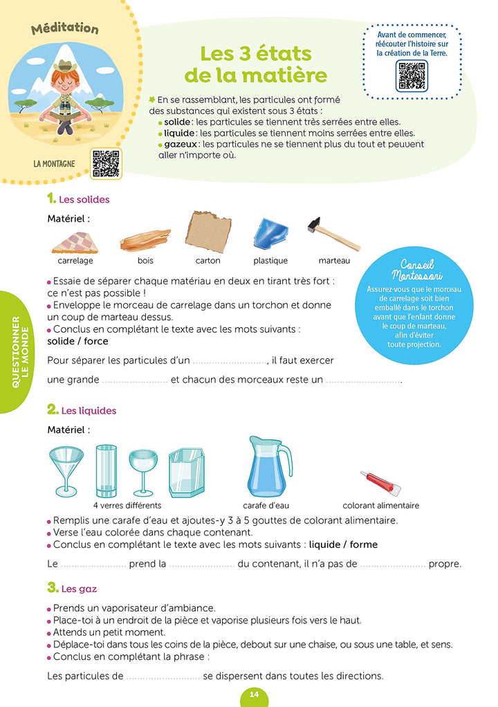 J'apprends facilement avec Montessori - CE1 - CE2 * Cahier - Eveil Montessori Maroc