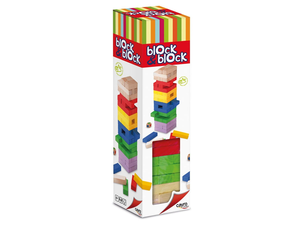 Tour en Bois Block & Block Colors - Eveil Montessori Maroc