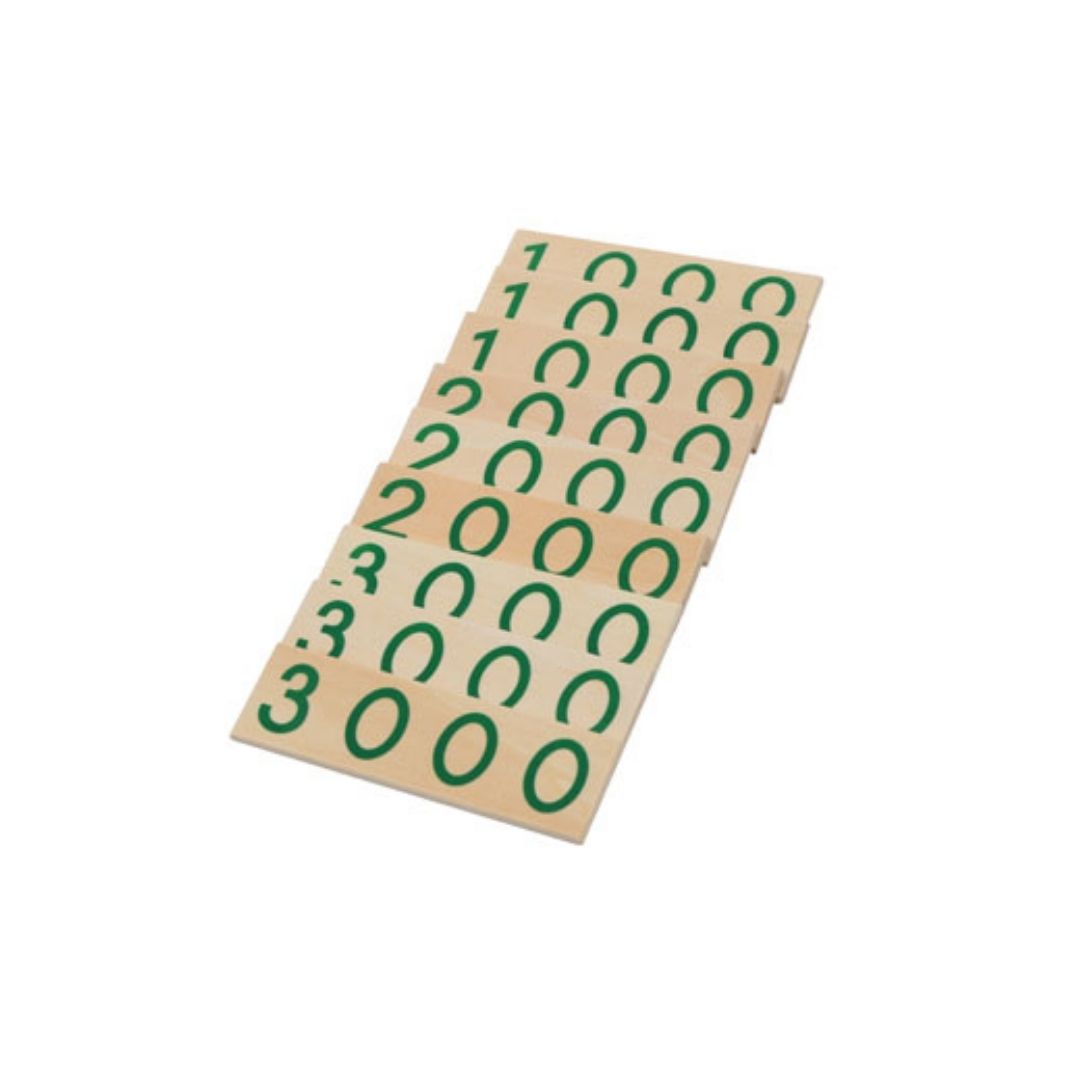 Matériel des perles dorées, plateaux et symboles 7 mm - Eveil Montessori Maroc