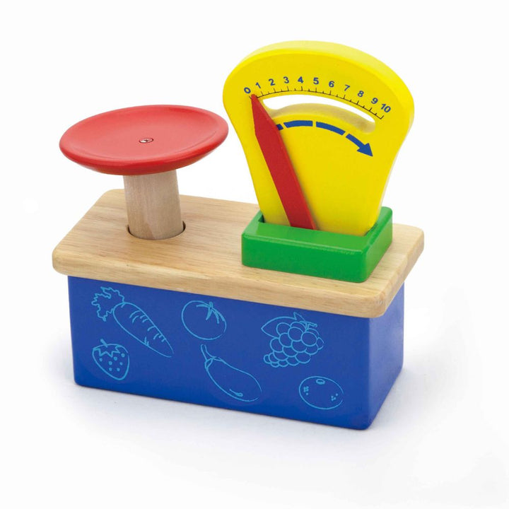 Balance d'épicier en bois - Eveil Montessori Maroc