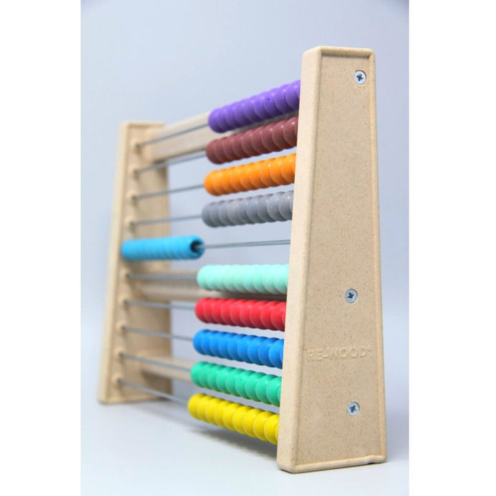 Boulier en 10 couleurs en bois Re-Wood® - Abaque en bois - Eveil Montessori Maroc
