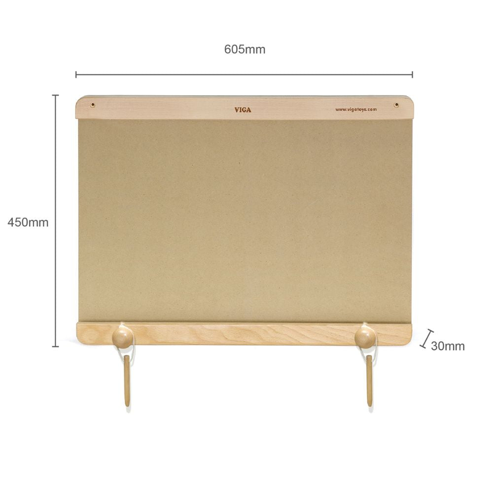 Cadre pour accrocher les planches des tracés graphiques - Support Mural - Eveil Montessori Maroc