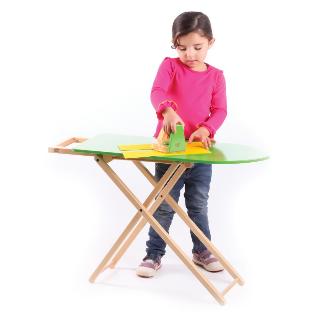 Ensemble de planche à repasser en bois - Eveil Montessori Maroc