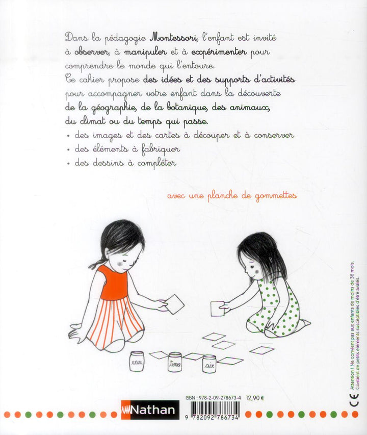 EVEIL MONTESSORI MES ACTIVITÉS MONTESSORI UN CAHIER POUR ENRICHIR LES VOCABULAIRE, DÉCOUVRIR LA NATURE ET LE MONDE - Eveil Montessori Maroc