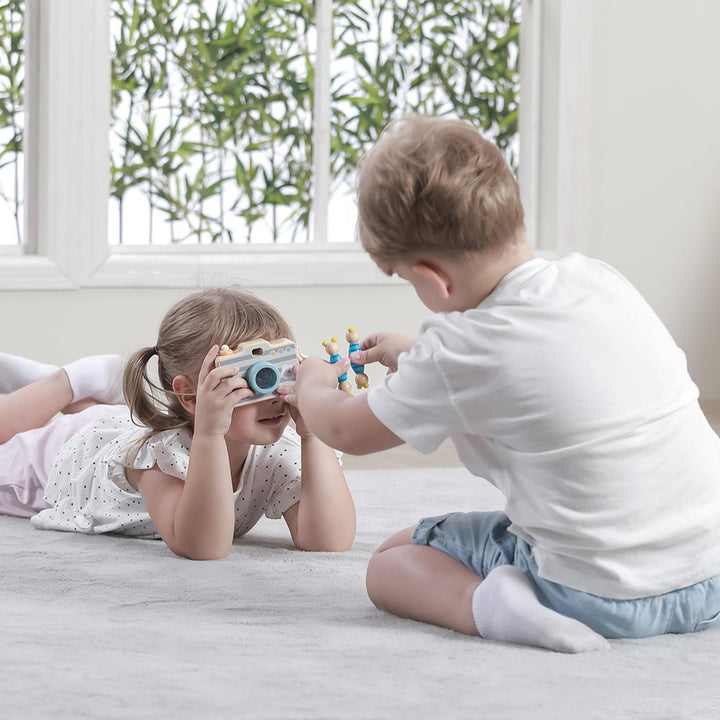 Appareil Photo en bois - Eveil Montessori Maroc