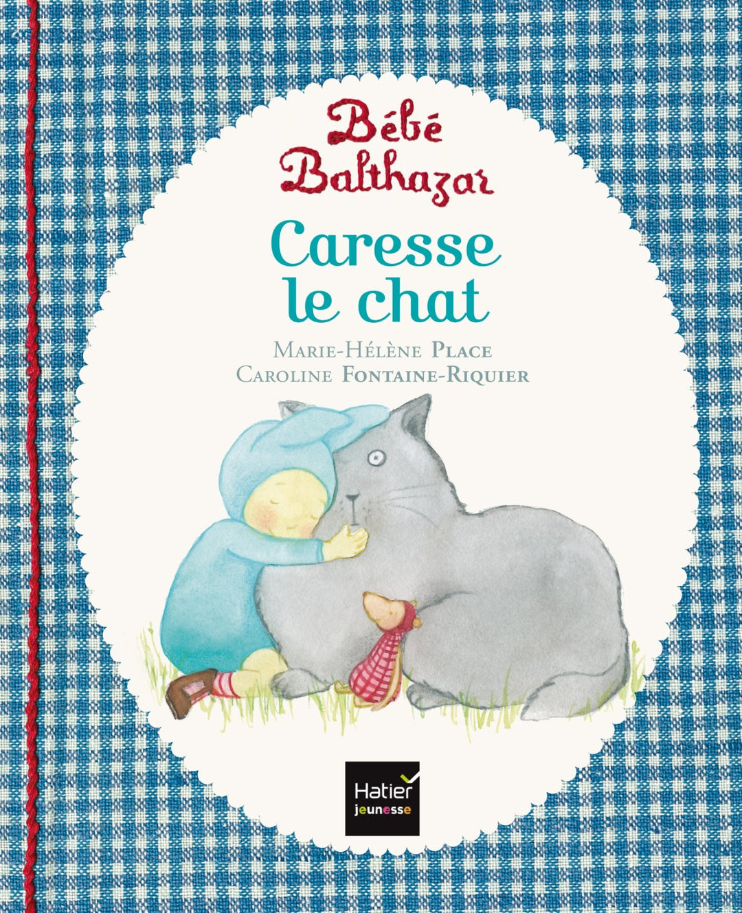 Bébé Balthazar - Caresse le chat - Eveil Montessori Maroc
