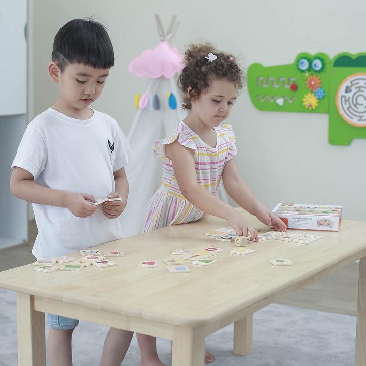 Ensemble de puzzle de formes d'apprentissage - Eveil Montessori Maroc
