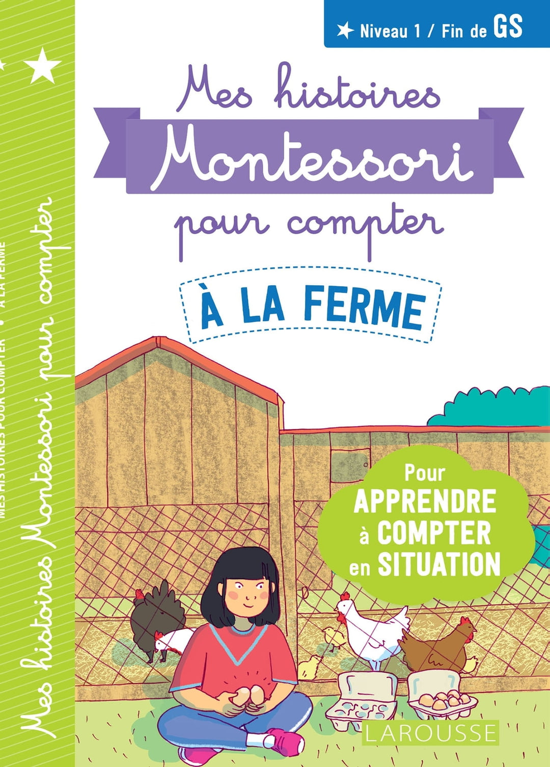 Mes histoires Montessori pour compter - A la ferme - Eveil Montessori Maroc