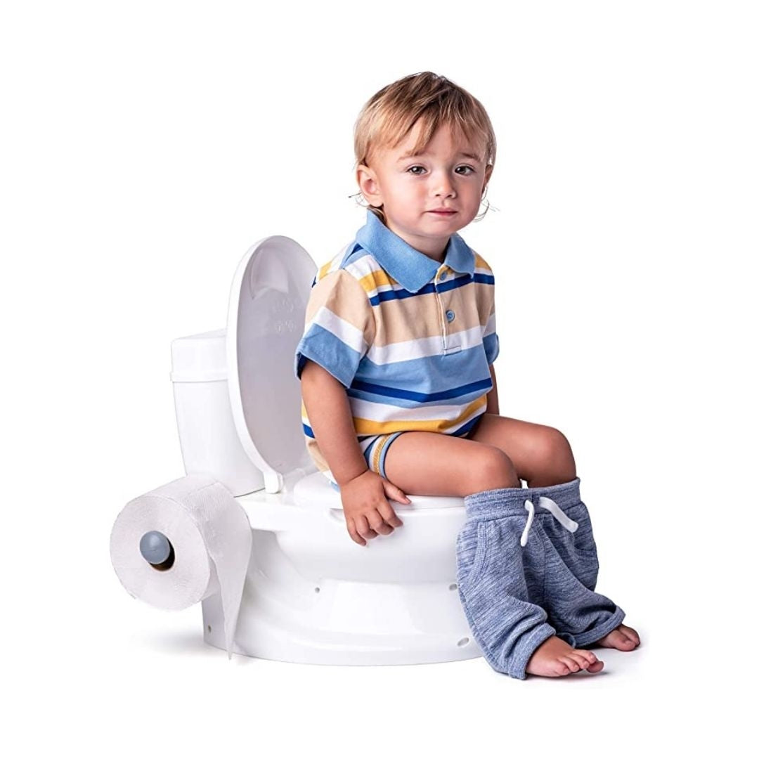 Pot Bébé Apprentissage Propreté - Siège Toilette Enfant Avec Coussin Amovible, Porte-Papier Intégré - Rose Ou Bleu