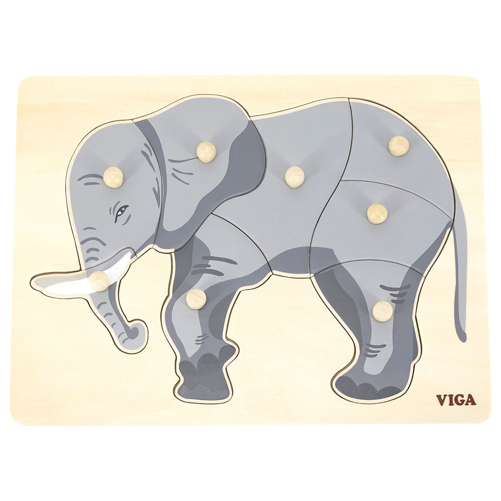 Puzzle Montessori Eléphant - Eveil Montessori Maroc