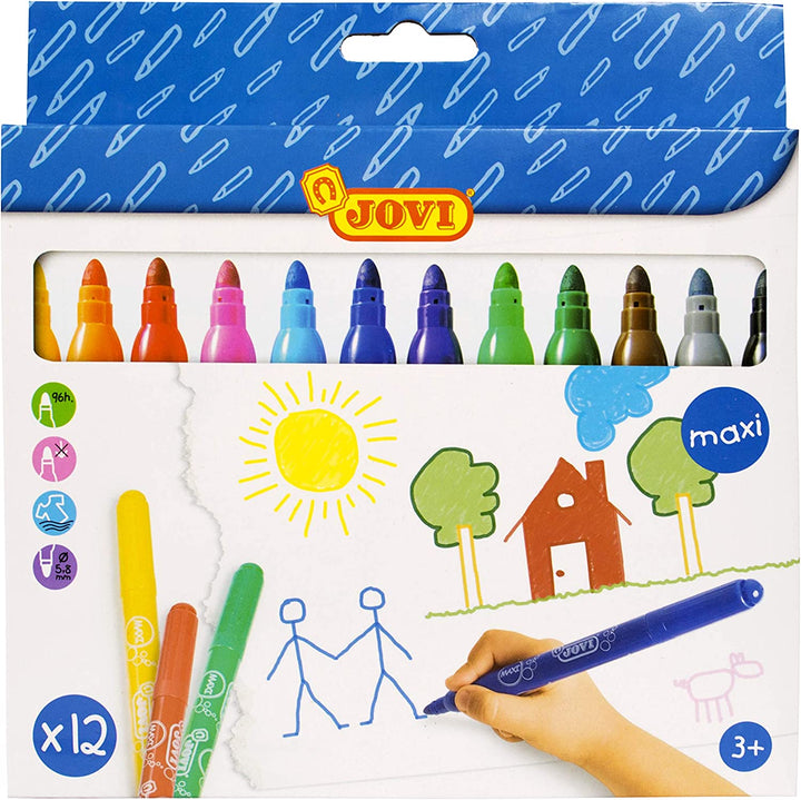 Maxi Lot de 12 feutres - Eveil Montessori Maroc