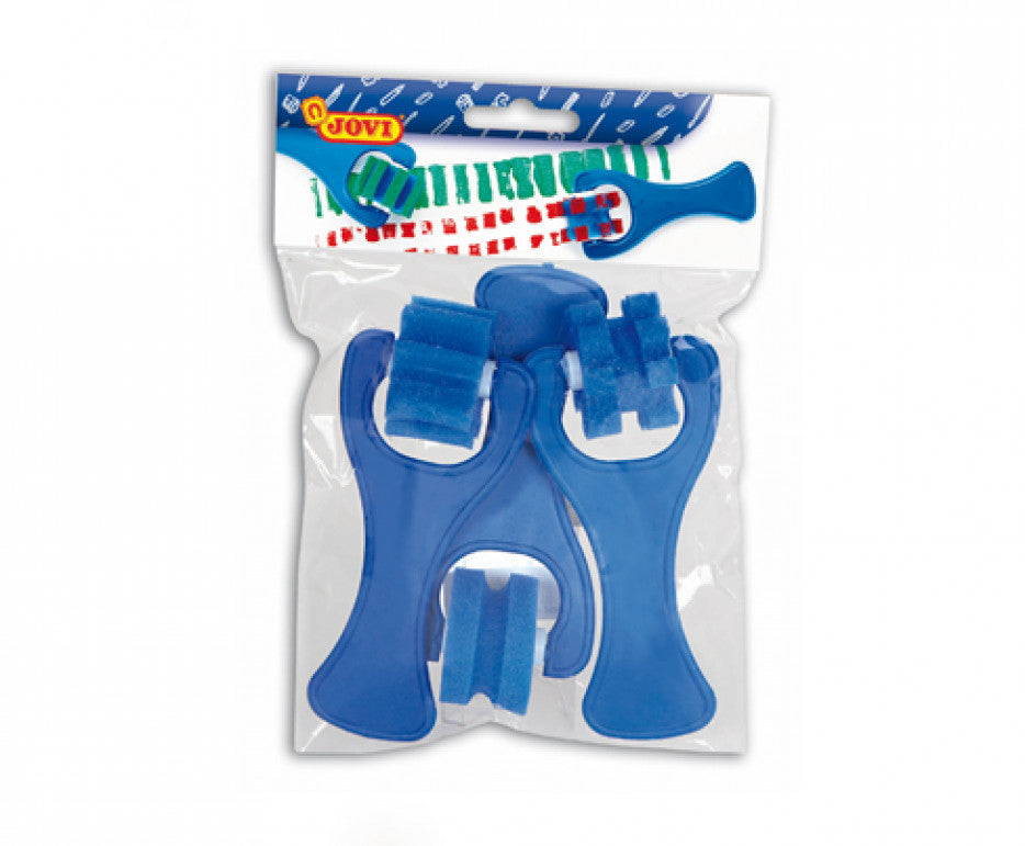 Sachet de 3 petits rouleaux de peinture formes diverses - Eveil Montessori Maroc