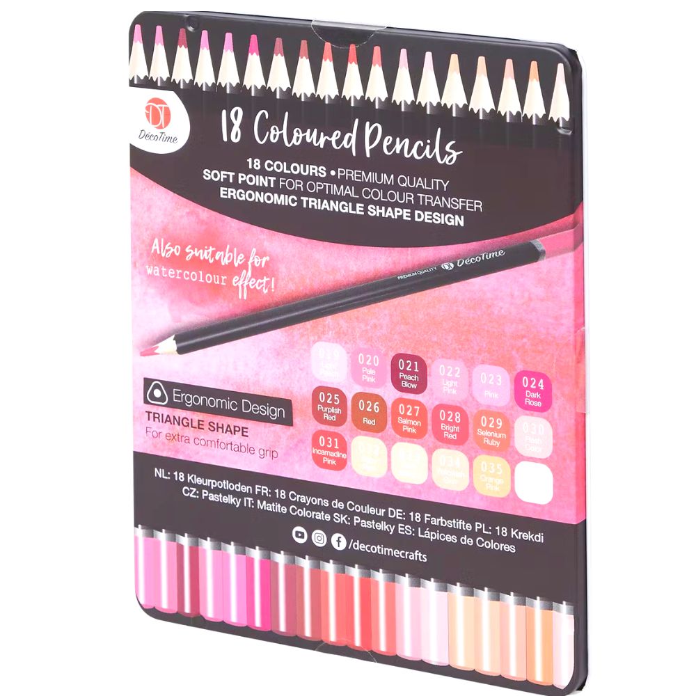 Crayons de couleur dans boîte métallique - Eveil Montessori Maroc