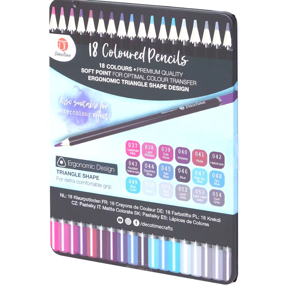 Crayons de couleur dans boîte métallique - Eveil Montessori Maroc