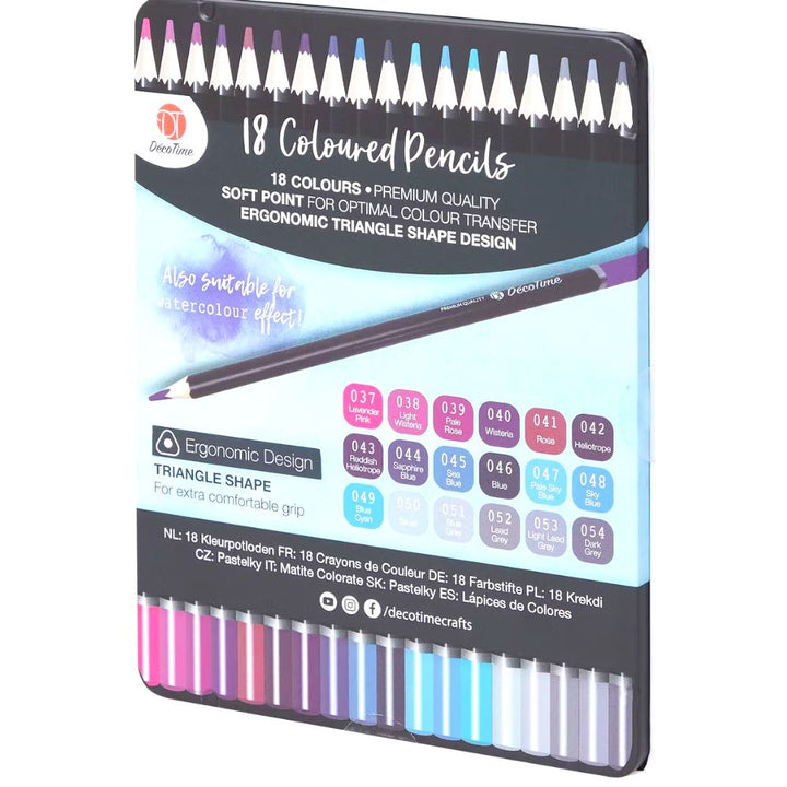 Crayons de couleur dans boîte métallique - Eveil Montessori Maroc