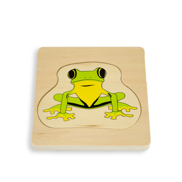 Puzzle cycle de vie de la grenouille - Eveil Montessori Maroc