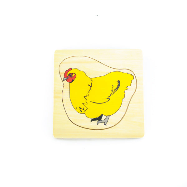 Puzzle cycle de vie de la poule - Eveil Montessori Maroc