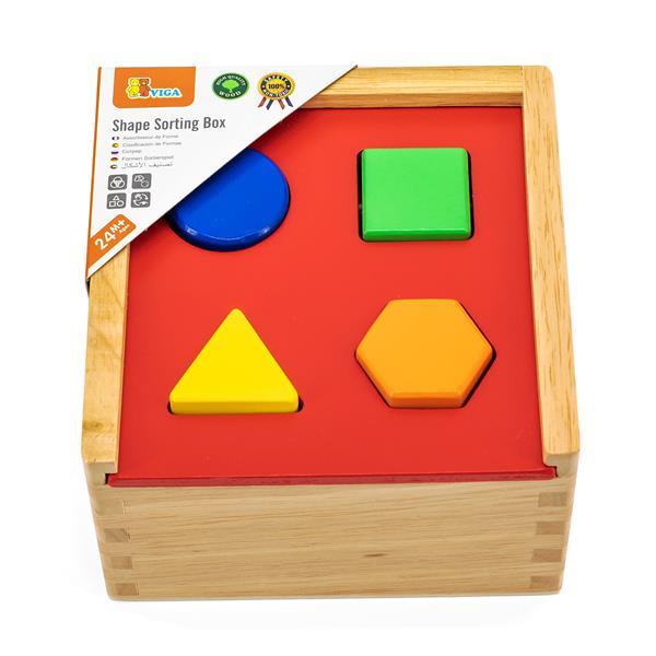 Encastrements de 5 formes géométriques - Eveil Montessori Maroc