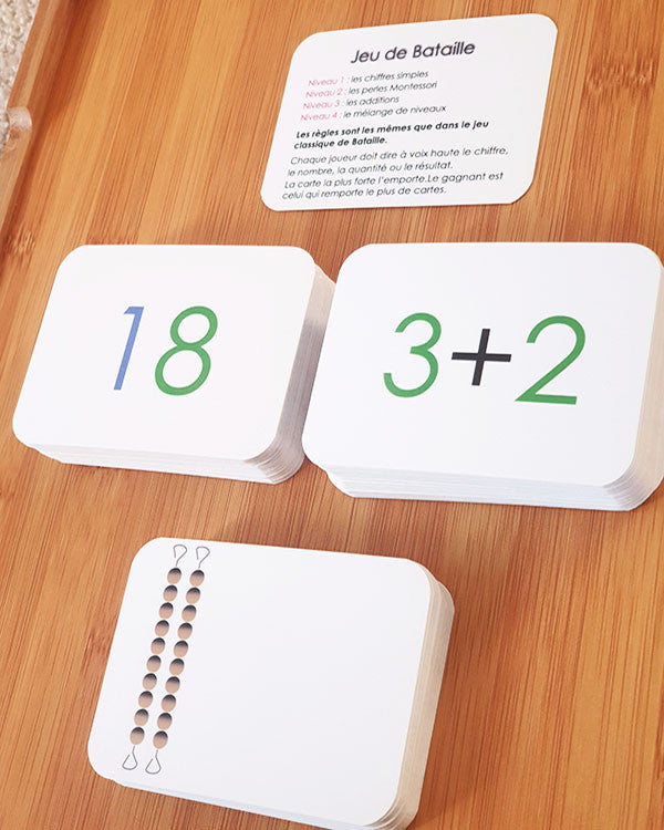 Jeux de bataille - Eveil Montessori Maroc