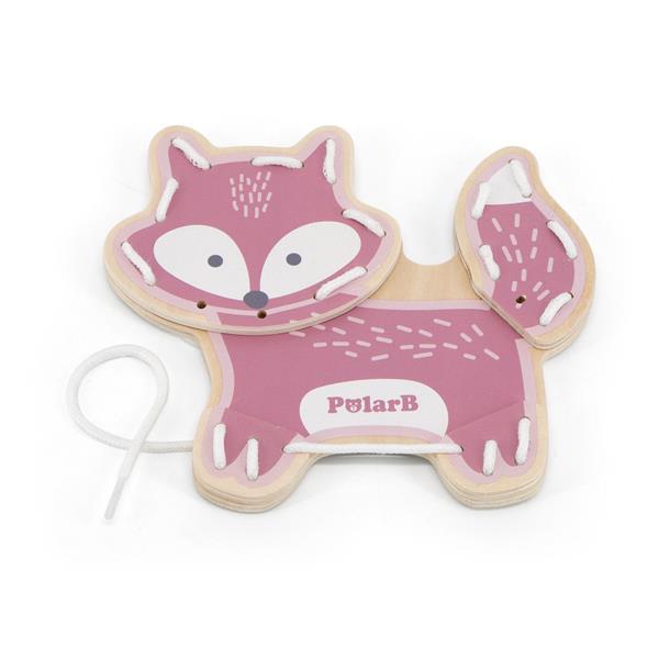 Laçage animaux en bois - Eveil Montessori Maroc