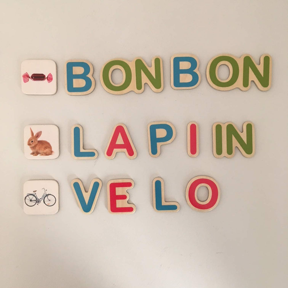 Lettres magnétiques Céline Alvarez - Eveil Montessori Maroc