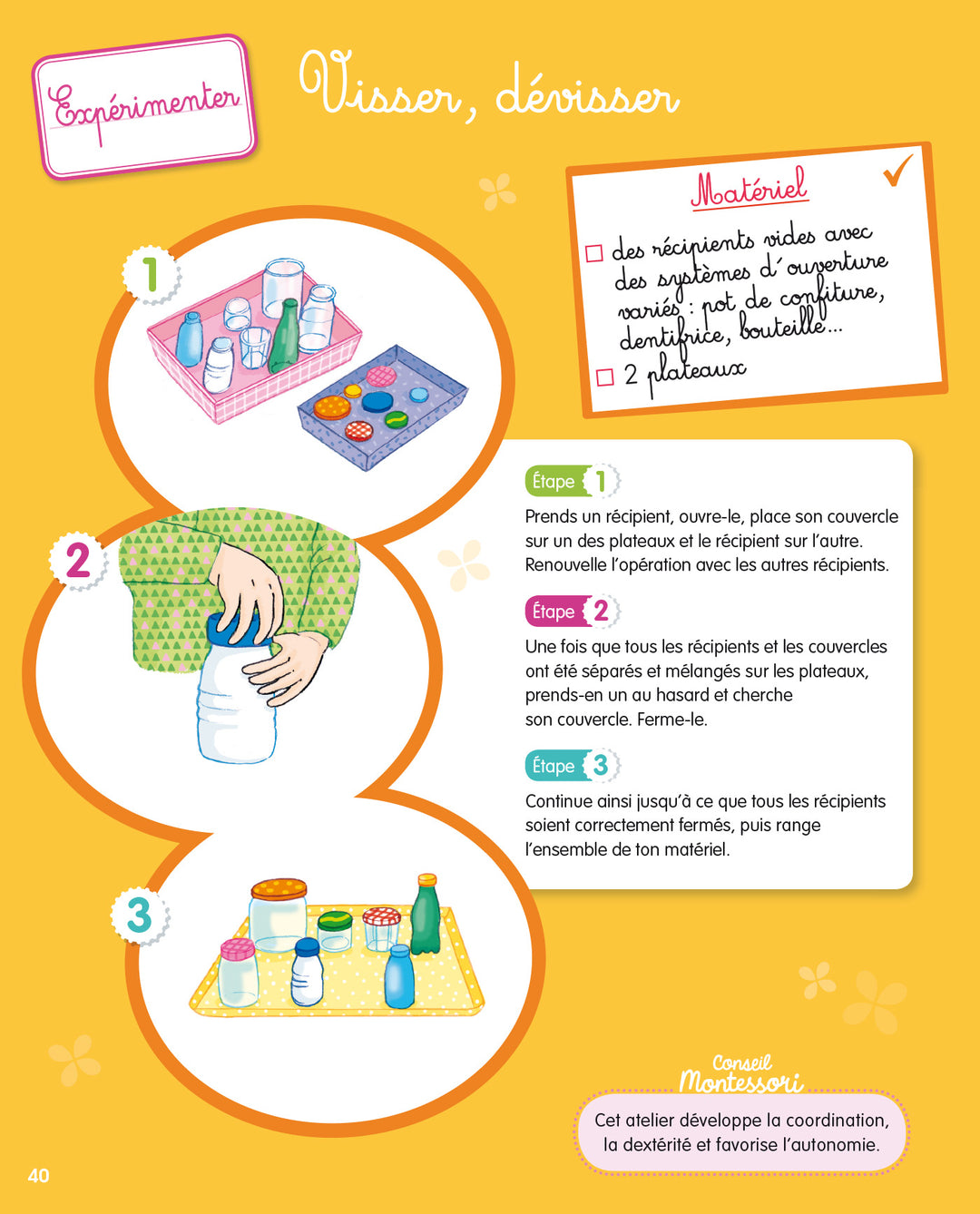 Montessori Mon année de Moyenne Section - Eveil Montessori Maroc