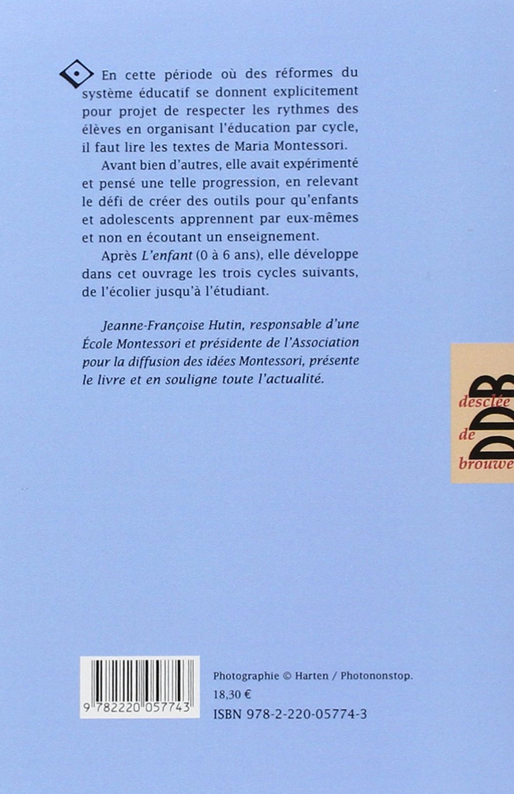 Maria Montessori De l'enfant à l'adolescent - Eveil Montessori Maroc