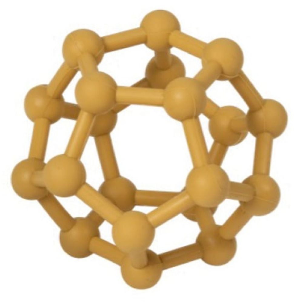 Balle en silicone jaune - Eveil Montessori Maroc