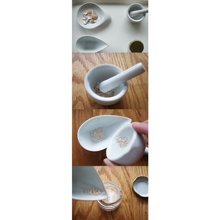 Broyer les coquilles d'œufs - Eveil Montessori Maroc