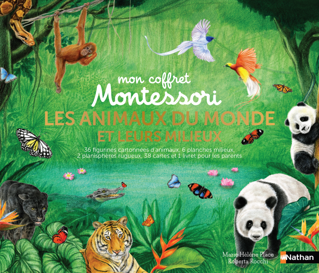 Coffret Montessori : les animaux du monde et leurs milieux - Eveil Montessori Maroc