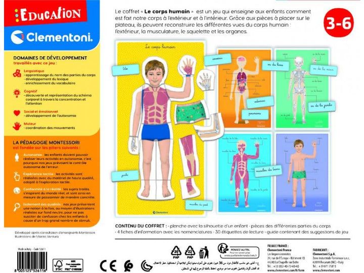 LE CORPS HUMAIN - MONTESSORI - Eveil Montessori Maroc