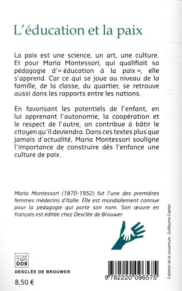 L'éducation et la paix - Eveil Montessori Maroc