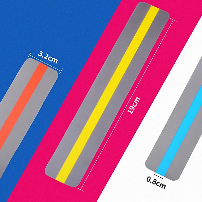 Pack de 8 règles de lecture colorées