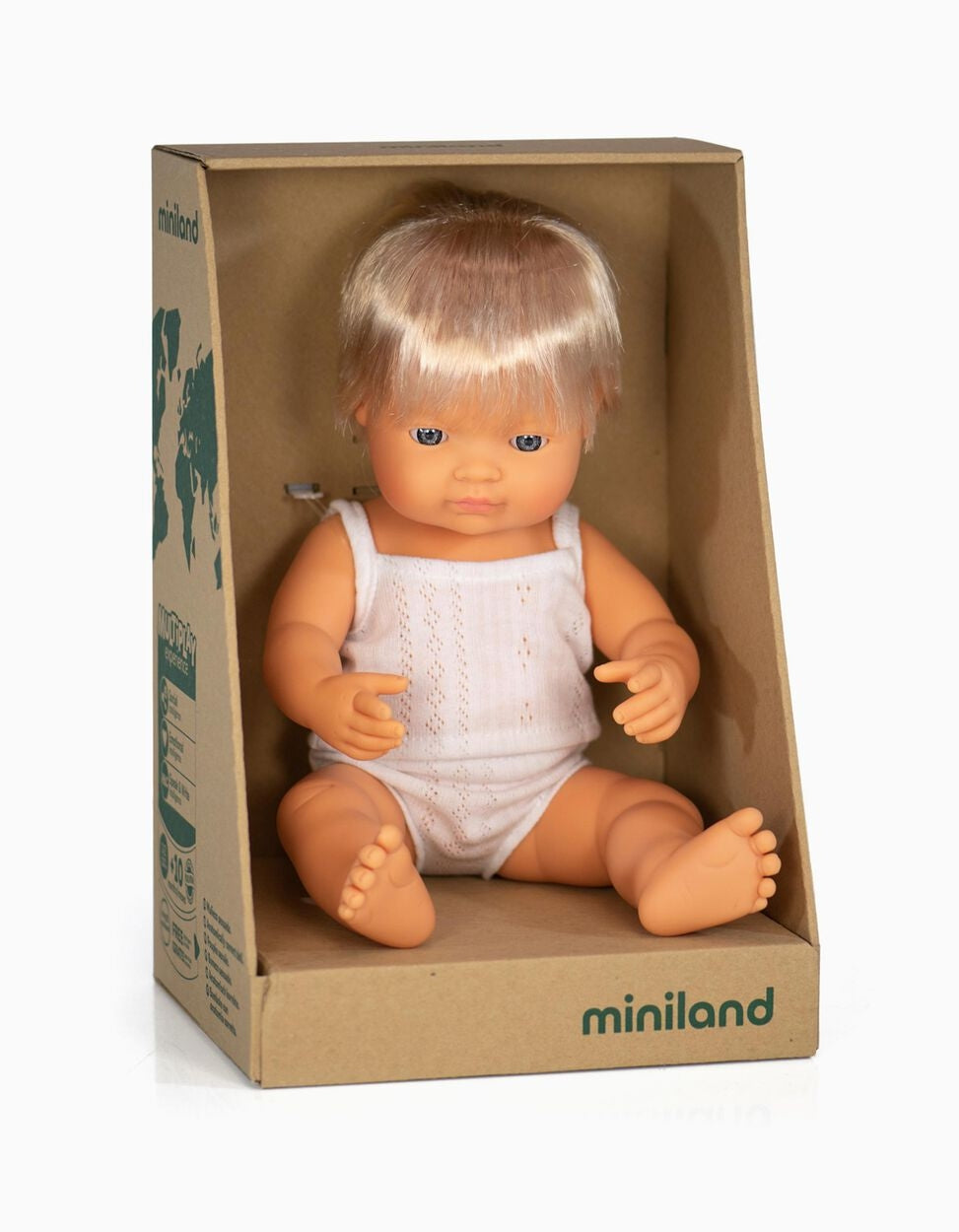 Poupée européen garçon 38 cm - Eveil Montessori Maroc