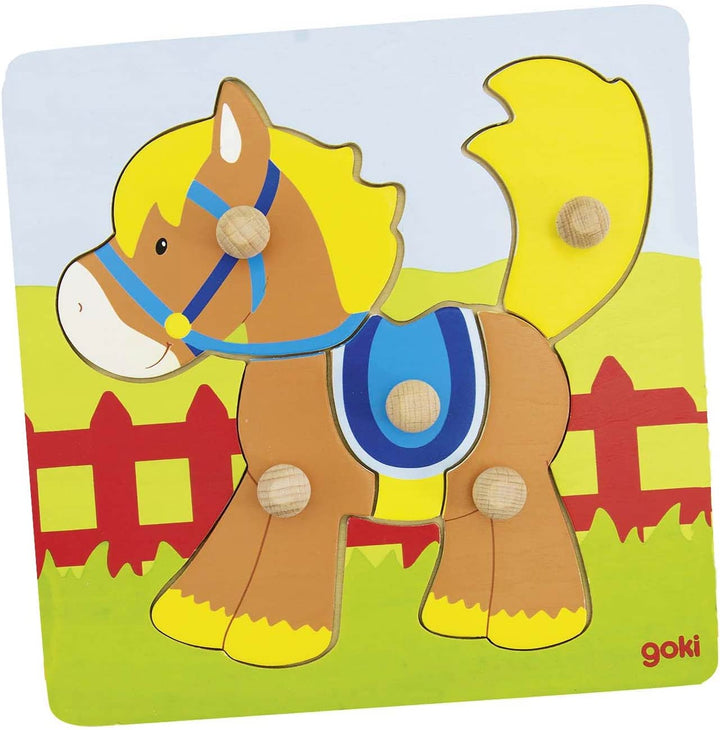 Puzzle à encastrements 4 pièces - Eveil Montessori Maroc