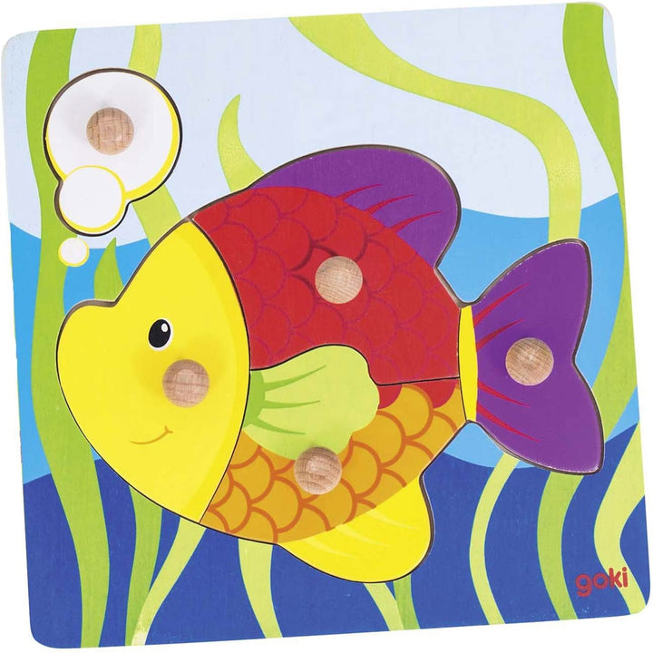 Puzzle à encastrements 4 pièces - Eveil Montessori Maroc