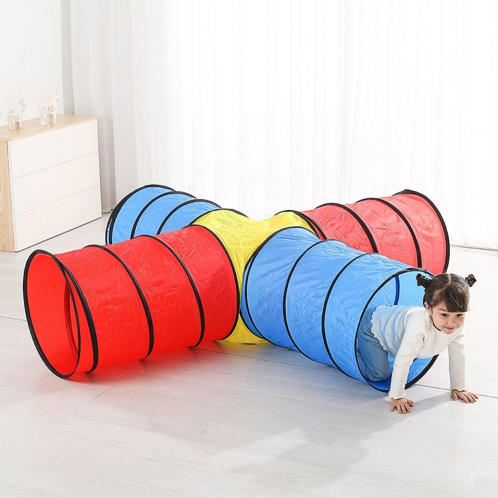 Tunnel en croix - Eveil Montessori Maroc