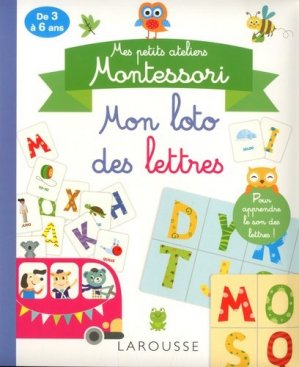 Mes petits ateliers Montessori : Mon loto des lettres - Eveil Montessori Maroc