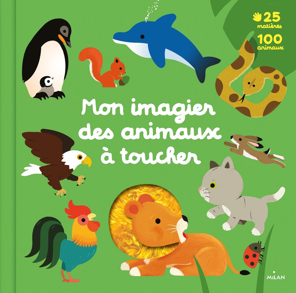 Mon grand imagier des animaux à toucher - Eveil Montessori Maroc