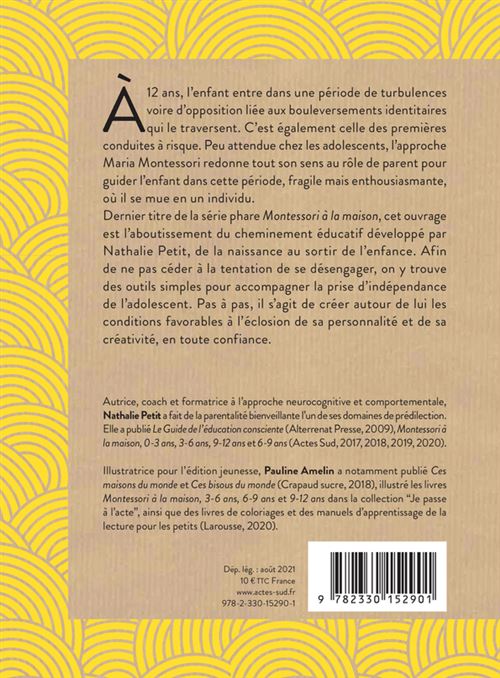 Montessori à la maison - 12-15 ans - Eveil Montessori Maroc