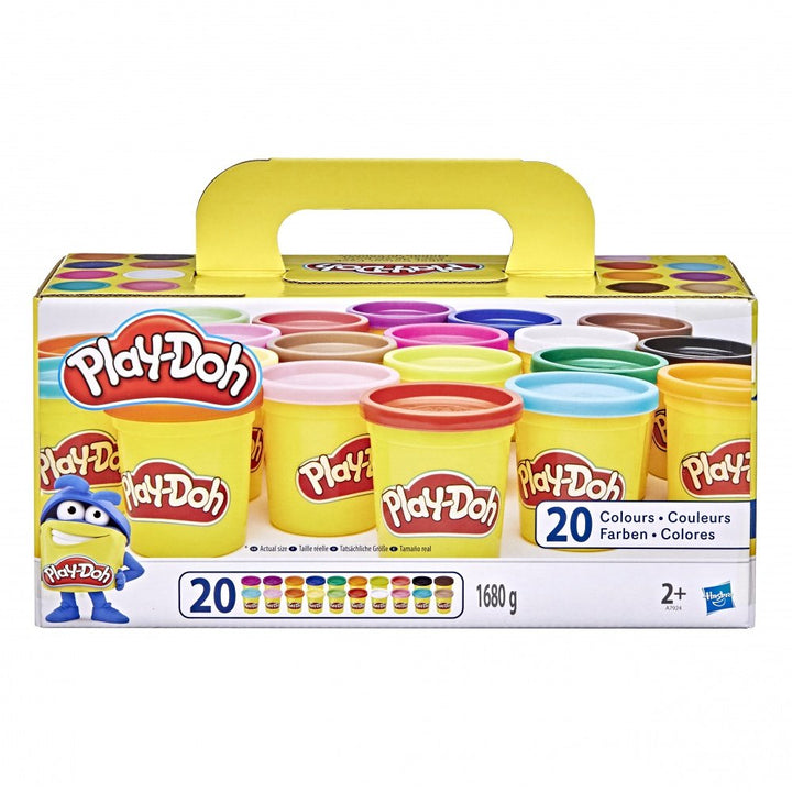 20 Pots de pâte à modeler couleurs Play-Doh - Eveil Montessori Maroc