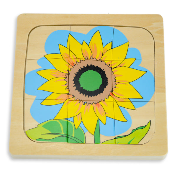 Puzzle cycle de vie de la fleur - Eveil Montessori Maroc