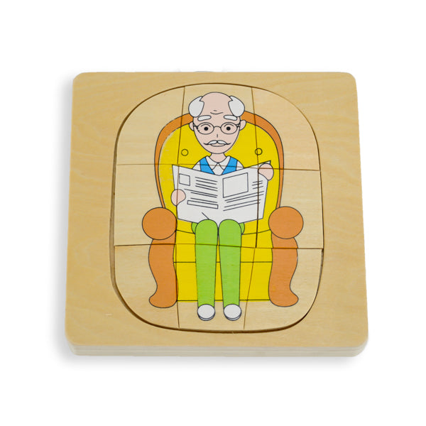 Puzzle cycle de vie de l'homme - Eveil Montessori Maroc