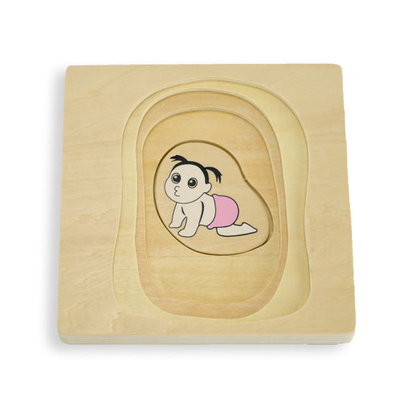 Puzzle cycle de vie de la femme - Eveil Montessori Maroc