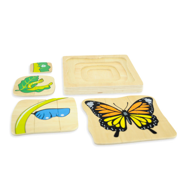 Puzzle cycle de vie du papillon - Eveil Montessori Maroc