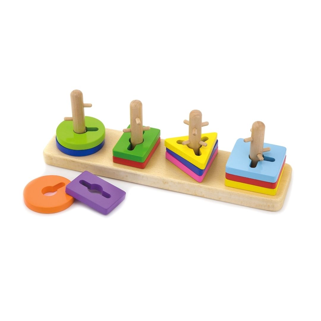 Formes à trier et à empiler - Eveil Montessori Maroc